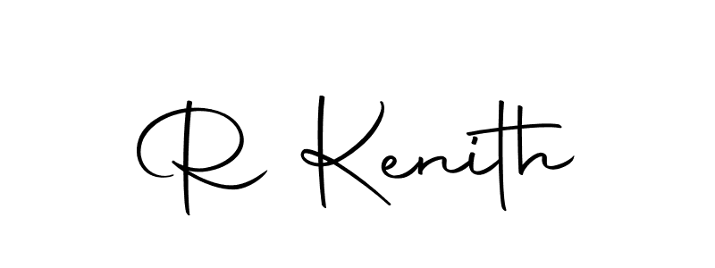 Use a signature maker to create a handwritten signature online. With this signature software, you can design (Autography-DOLnW) your own signature for name R Kenith. R Kenith signature style 10 images and pictures png