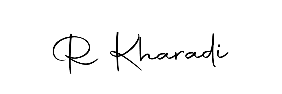 This is the best signature style for the R Kharadi name. Also you like these signature font (Autography-DOLnW). Mix name signature. R Kharadi signature style 10 images and pictures png