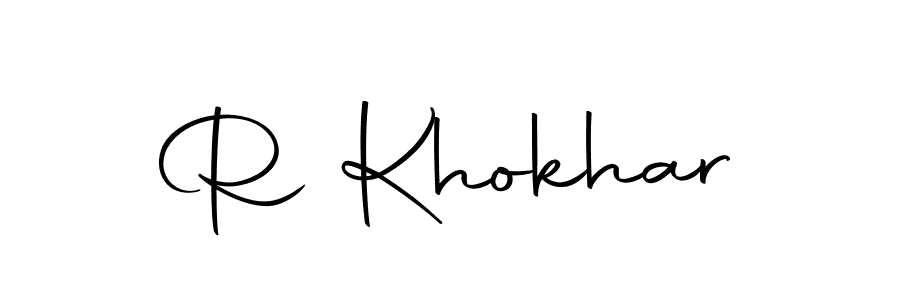 You should practise on your own different ways (Autography-DOLnW) to write your name (R Khokhar) in signature. don't let someone else do it for you. R Khokhar signature style 10 images and pictures png