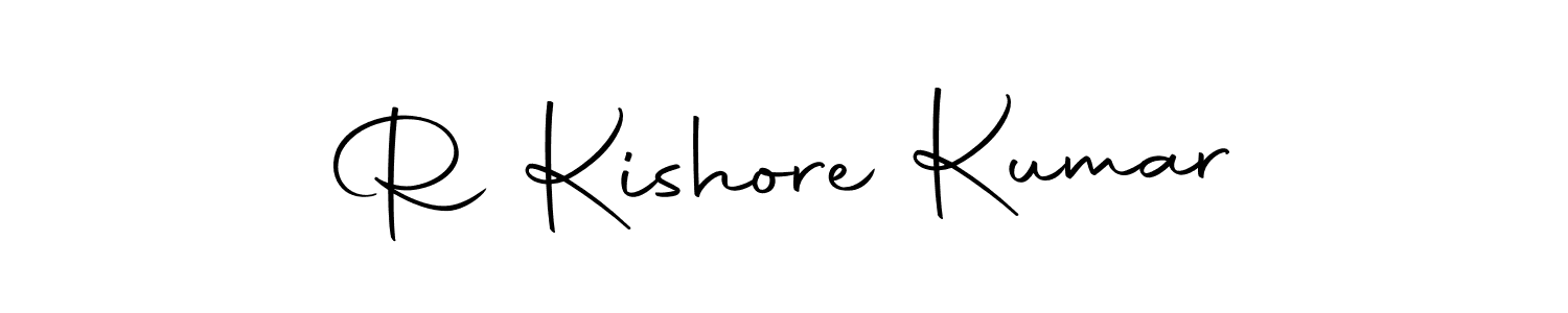 This is the best signature style for the R Kishore Kumar name. Also you like these signature font (Autography-DOLnW). Mix name signature. R Kishore Kumar signature style 10 images and pictures png