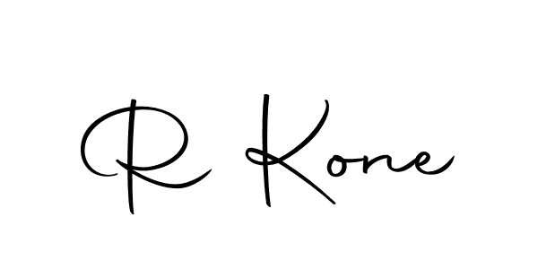 How to make R Kone name signature. Use Autography-DOLnW style for creating short signs online. This is the latest handwritten sign. R Kone signature style 10 images and pictures png