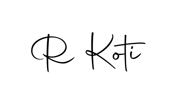 How to make R Koti name signature. Use Autography-DOLnW style for creating short signs online. This is the latest handwritten sign. R Koti signature style 10 images and pictures png