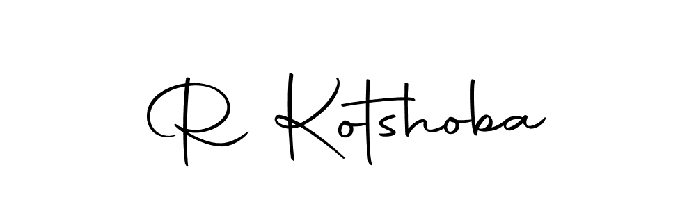 How to make R Kotshoba signature? Autography-DOLnW is a professional autograph style. Create handwritten signature for R Kotshoba name. R Kotshoba signature style 10 images and pictures png