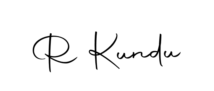 Use a signature maker to create a handwritten signature online. With this signature software, you can design (Autography-DOLnW) your own signature for name R Kundu. R Kundu signature style 10 images and pictures png