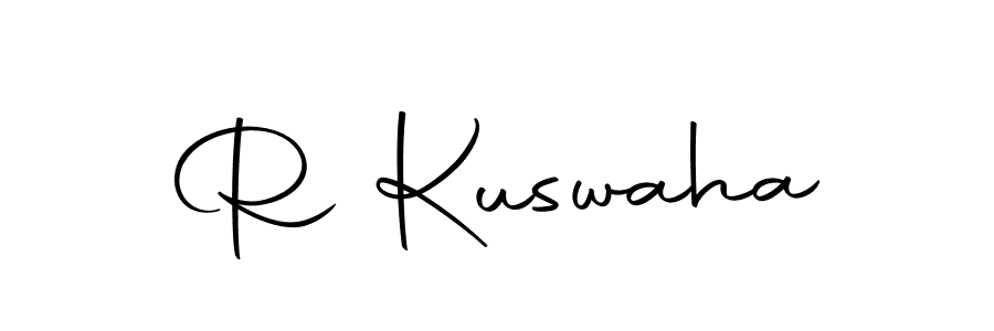 How to make R Kuswaha signature? Autography-DOLnW is a professional autograph style. Create handwritten signature for R Kuswaha name. R Kuswaha signature style 10 images and pictures png