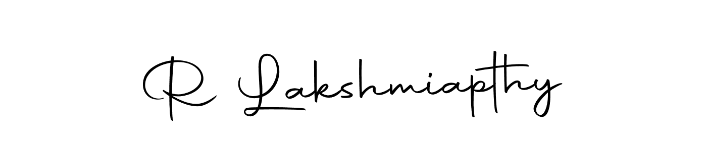 Make a beautiful signature design for name R Lakshmiapthy. Use this online signature maker to create a handwritten signature for free. R Lakshmiapthy signature style 10 images and pictures png