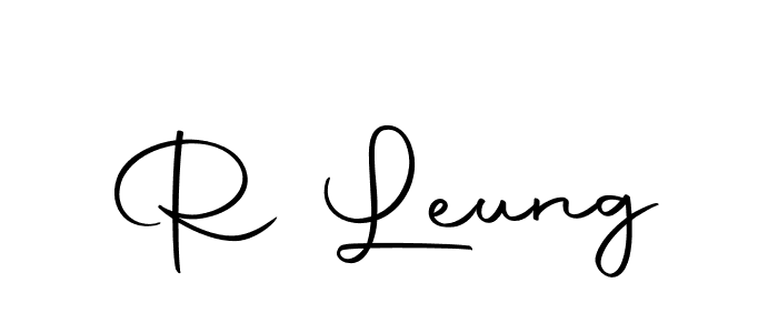 How to make R Leung signature? Autography-DOLnW is a professional autograph style. Create handwritten signature for R Leung name. R Leung signature style 10 images and pictures png