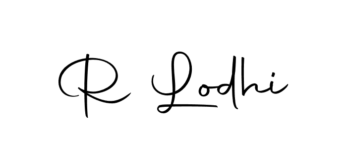 Design your own signature with our free online signature maker. With this signature software, you can create a handwritten (Autography-DOLnW) signature for name R Lodhi. R Lodhi signature style 10 images and pictures png