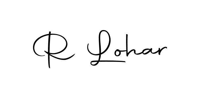 How to make R Lohar name signature. Use Autography-DOLnW style for creating short signs online. This is the latest handwritten sign. R Lohar signature style 10 images and pictures png