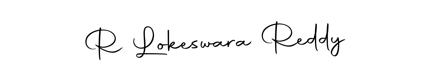 Make a beautiful signature design for name R Lokeswara Reddy. With this signature (Autography-DOLnW) style, you can create a handwritten signature for free. R Lokeswara Reddy signature style 10 images and pictures png