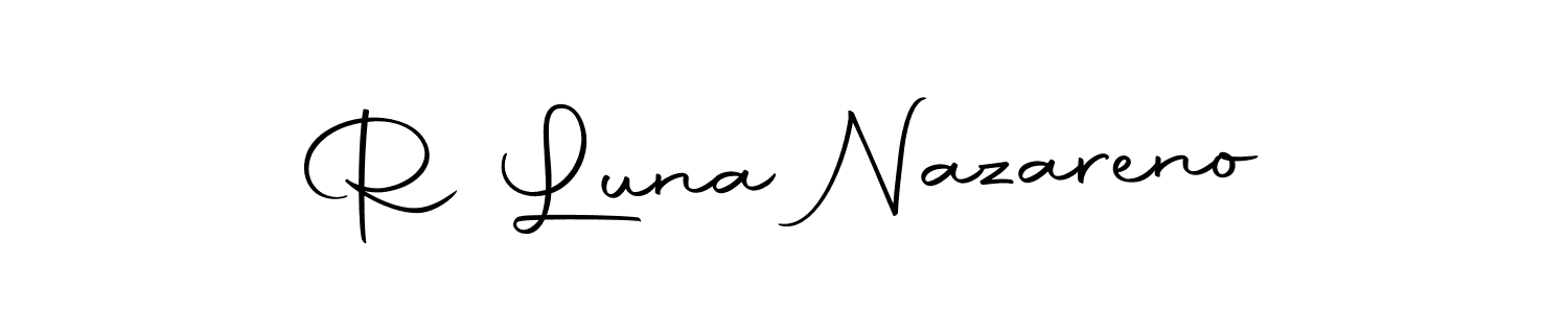 Similarly Autography-DOLnW is the best handwritten signature design. Signature creator online .You can use it as an online autograph creator for name R Luna Nazareno. R Luna Nazareno signature style 10 images and pictures png