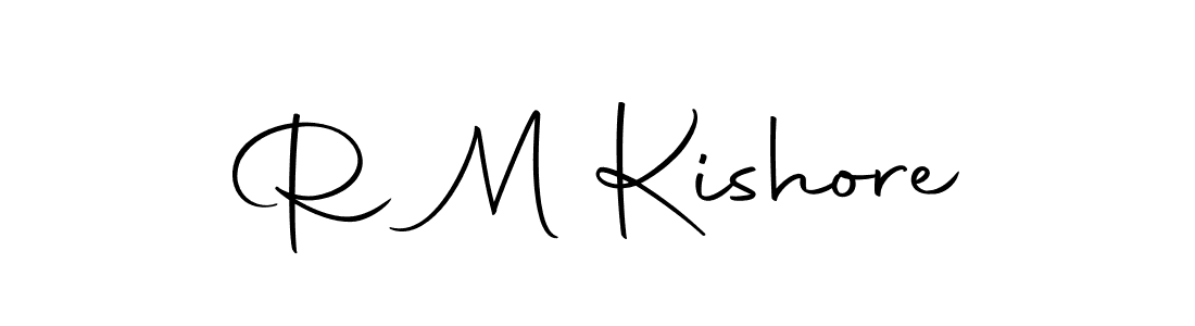 How to make R M Kishore name signature. Use Autography-DOLnW style for creating short signs online. This is the latest handwritten sign. R M Kishore signature style 10 images and pictures png