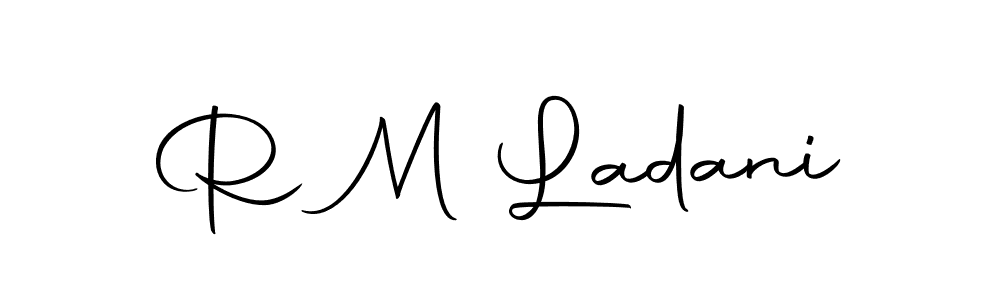 Also we have R M Ladani name is the best signature style. Create professional handwritten signature collection using Autography-DOLnW autograph style. R M Ladani signature style 10 images and pictures png