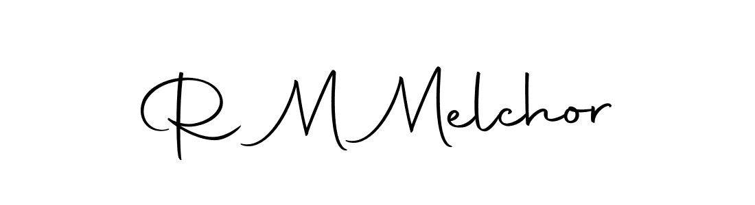 R M Melchor stylish signature style. Best Handwritten Sign (Autography-DOLnW) for my name. Handwritten Signature Collection Ideas for my name R M Melchor. R M Melchor signature style 10 images and pictures png