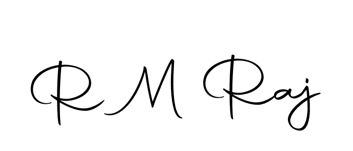 Use a signature maker to create a handwritten signature online. With this signature software, you can design (Autography-DOLnW) your own signature for name R M Raj. R M Raj signature style 10 images and pictures png