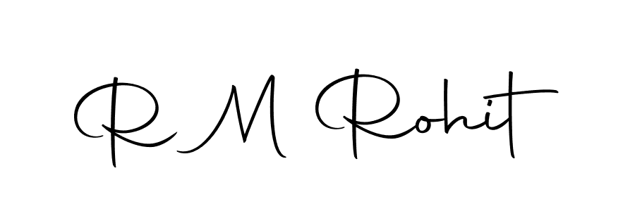 Make a beautiful signature design for name R M Rohit. With this signature (Autography-DOLnW) style, you can create a handwritten signature for free. R M Rohit signature style 10 images and pictures png