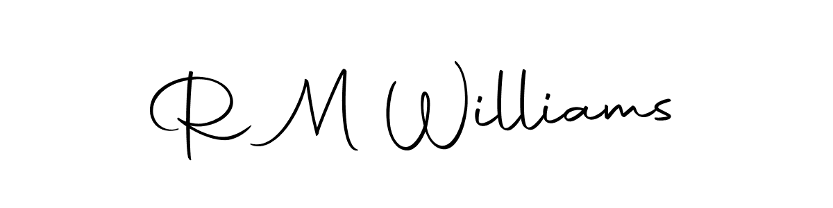 Design your own signature with our free online signature maker. With this signature software, you can create a handwritten (Autography-DOLnW) signature for name R M Williams. R M Williams signature style 10 images and pictures png