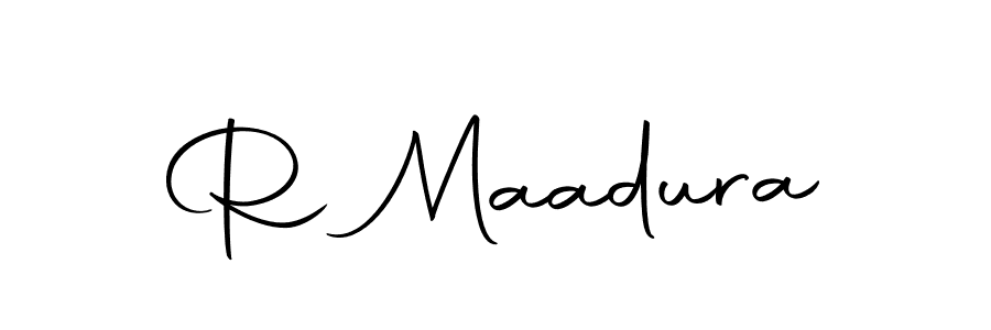 Use a signature maker to create a handwritten signature online. With this signature software, you can design (Autography-DOLnW) your own signature for name R Maadura. R Maadura signature style 10 images and pictures png