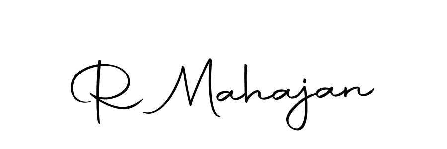 Make a beautiful signature design for name R Mahajan. With this signature (Autography-DOLnW) style, you can create a handwritten signature for free. R Mahajan signature style 10 images and pictures png