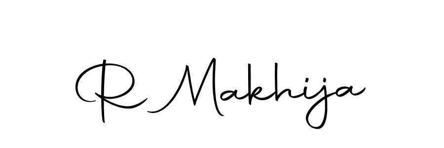 You can use this online signature creator to create a handwritten signature for the name R Makhija. This is the best online autograph maker. R Makhija signature style 10 images and pictures png