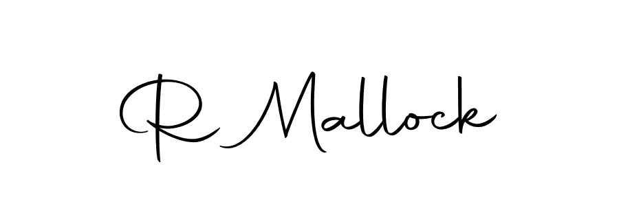 Create a beautiful signature design for name R Mallock. With this signature (Autography-DOLnW) fonts, you can make a handwritten signature for free. R Mallock signature style 10 images and pictures png