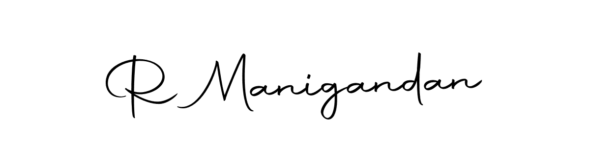 Make a beautiful signature design for name R Manigandan. With this signature (Autography-DOLnW) style, you can create a handwritten signature for free. R Manigandan signature style 10 images and pictures png