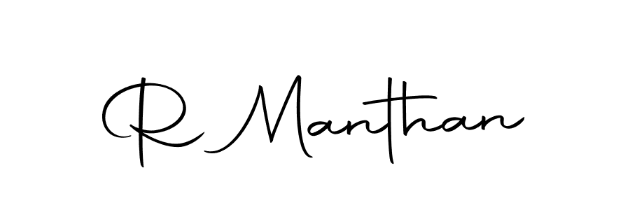 You should practise on your own different ways (Autography-DOLnW) to write your name (R Manthan) in signature. don't let someone else do it for you. R Manthan signature style 10 images and pictures png