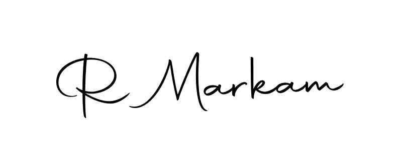 Make a beautiful signature design for name R Markam. With this signature (Autography-DOLnW) style, you can create a handwritten signature for free. R Markam signature style 10 images and pictures png