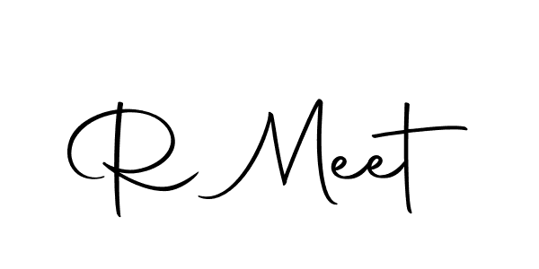 Use a signature maker to create a handwritten signature online. With this signature software, you can design (Autography-DOLnW) your own signature for name R Meet. R Meet signature style 10 images and pictures png