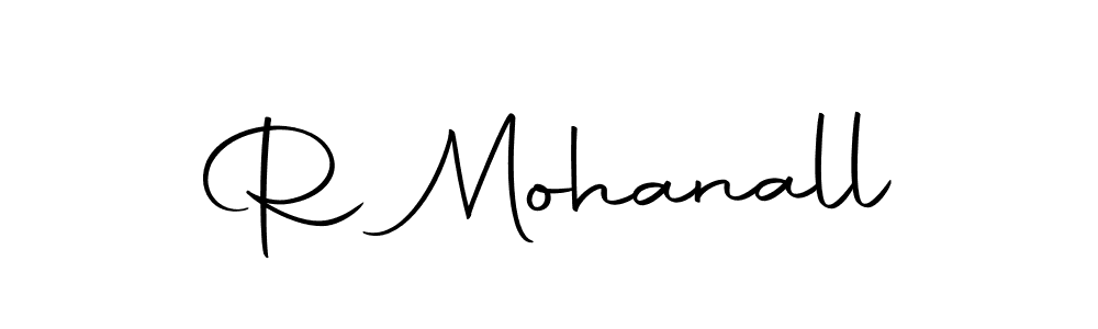 Design your own signature with our free online signature maker. With this signature software, you can create a handwritten (Autography-DOLnW) signature for name R Mohanall. R Mohanall signature style 10 images and pictures png