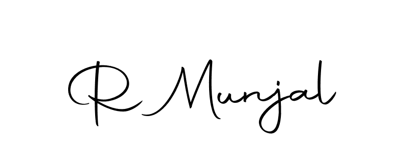 Make a beautiful signature design for name R Munjal. With this signature (Autography-DOLnW) style, you can create a handwritten signature for free. R Munjal signature style 10 images and pictures png