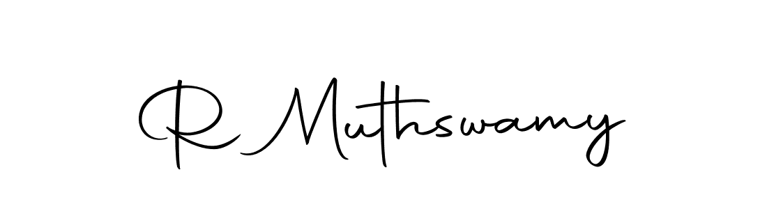 Create a beautiful signature design for name R Muthswamy. With this signature (Autography-DOLnW) fonts, you can make a handwritten signature for free. R Muthswamy signature style 10 images and pictures png