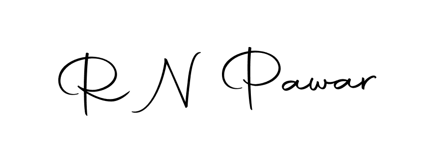 How to make R N Pawar name signature. Use Autography-DOLnW style for creating short signs online. This is the latest handwritten sign. R N Pawar signature style 10 images and pictures png