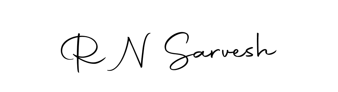 Use a signature maker to create a handwritten signature online. With this signature software, you can design (Autography-DOLnW) your own signature for name R N Sarvesh. R N Sarvesh signature style 10 images and pictures png