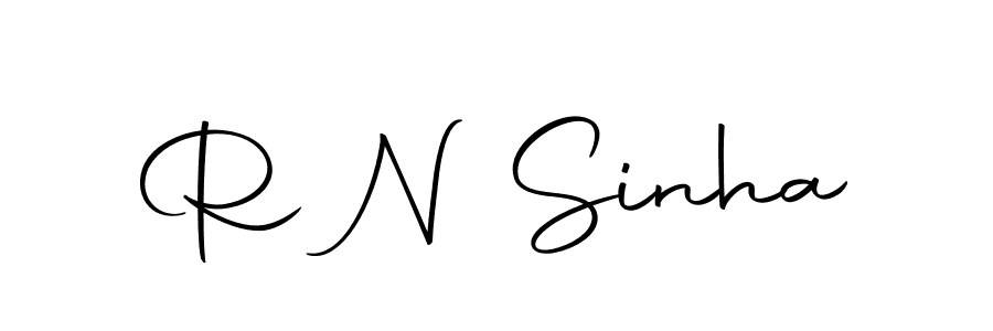 Make a beautiful signature design for name R N Sinha. With this signature (Autography-DOLnW) style, you can create a handwritten signature for free. R N Sinha signature style 10 images and pictures png