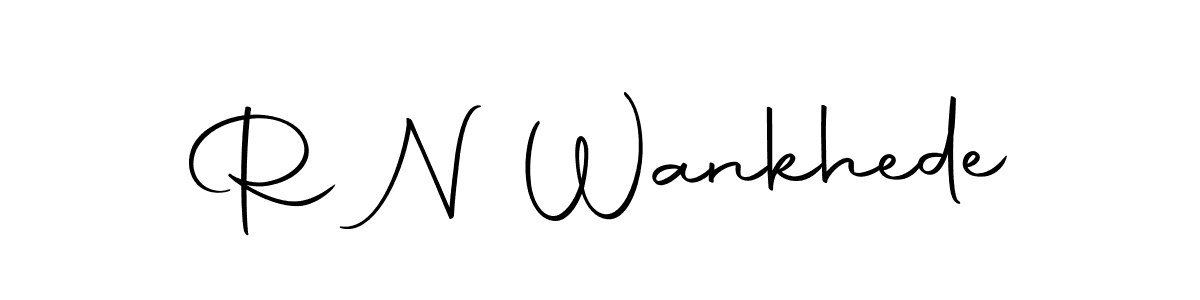 Make a beautiful signature design for name R N Wankhede. With this signature (Autography-DOLnW) style, you can create a handwritten signature for free. R N Wankhede signature style 10 images and pictures png