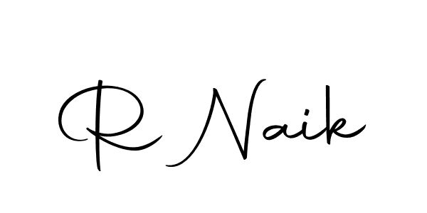 Use a signature maker to create a handwritten signature online. With this signature software, you can design (Autography-DOLnW) your own signature for name R Naik. R Naik signature style 10 images and pictures png