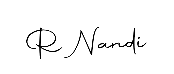 Also we have R Nandi name is the best signature style. Create professional handwritten signature collection using Autography-DOLnW autograph style. R Nandi signature style 10 images and pictures png