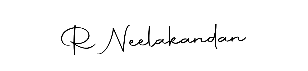 Make a beautiful signature design for name R Neelakandan. Use this online signature maker to create a handwritten signature for free. R Neelakandan signature style 10 images and pictures png