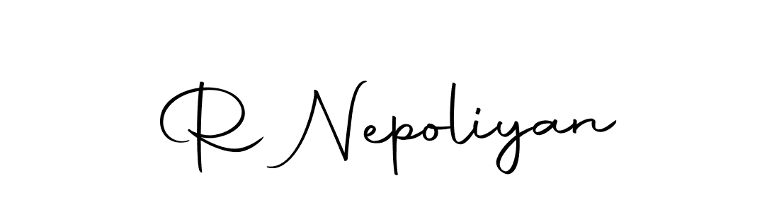 Also You can easily find your signature by using the search form. We will create R Nepoliyan name handwritten signature images for you free of cost using Autography-DOLnW sign style. R Nepoliyan signature style 10 images and pictures png