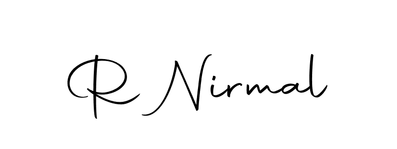if you are searching for the best signature style for your name R Nirmal. so please give up your signature search. here we have designed multiple signature styles  using Autography-DOLnW. R Nirmal signature style 10 images and pictures png