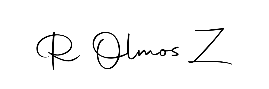 Design your own signature with our free online signature maker. With this signature software, you can create a handwritten (Autography-DOLnW) signature for name R Olmos Z. R Olmos Z signature style 10 images and pictures png