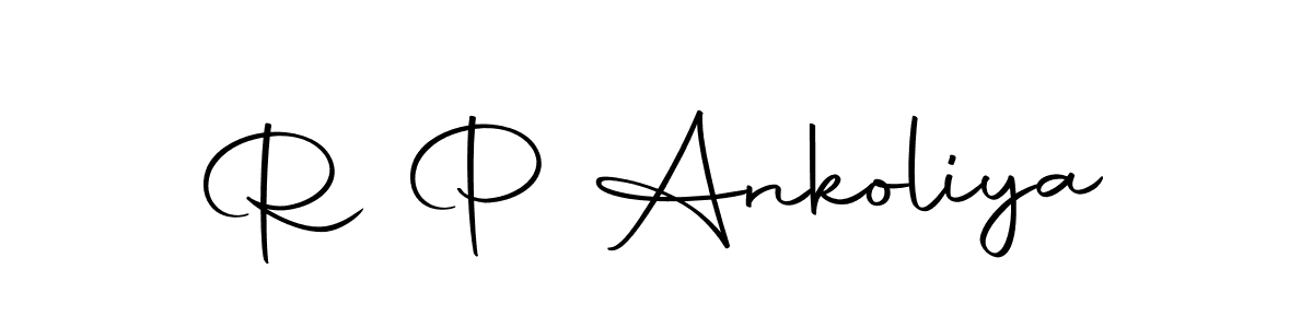 You should practise on your own different ways (Autography-DOLnW) to write your name (R P Ankoliya) in signature. don't let someone else do it for you. R P Ankoliya signature style 10 images and pictures png