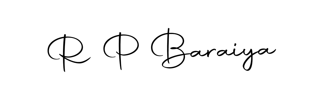 The best way (Autography-DOLnW) to make a short signature is to pick only two or three words in your name. The name R P Baraiya include a total of six letters. For converting this name. R P Baraiya signature style 10 images and pictures png