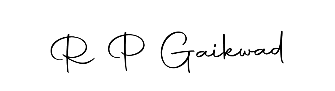 if you are searching for the best signature style for your name R P Gaikwad. so please give up your signature search. here we have designed multiple signature styles  using Autography-DOLnW. R P Gaikwad signature style 10 images and pictures png