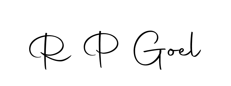 The best way (Autography-DOLnW) to make a short signature is to pick only two or three words in your name. The name R P Goel include a total of six letters. For converting this name. R P Goel signature style 10 images and pictures png
