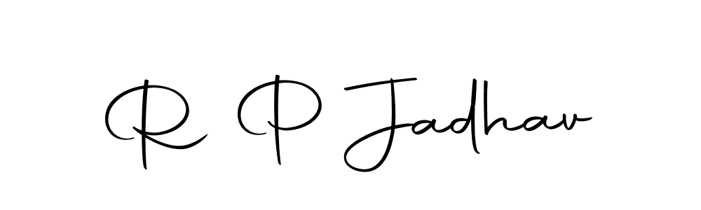 Make a beautiful signature design for name R P Jadhav. With this signature (Autography-DOLnW) style, you can create a handwritten signature for free. R P Jadhav signature style 10 images and pictures png