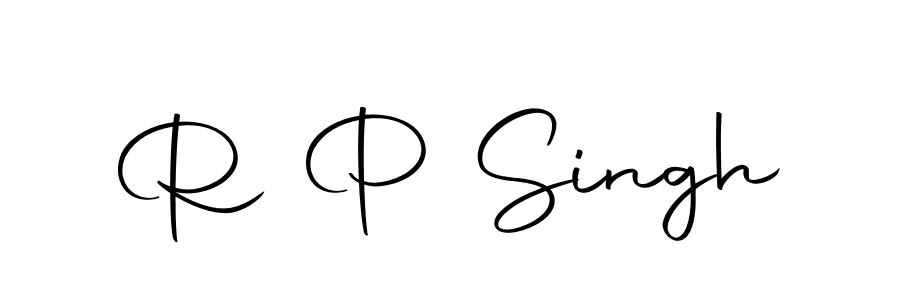 Create a beautiful signature design for name R P Singh. With this signature (Autography-DOLnW) fonts, you can make a handwritten signature for free. R P Singh signature style 10 images and pictures png