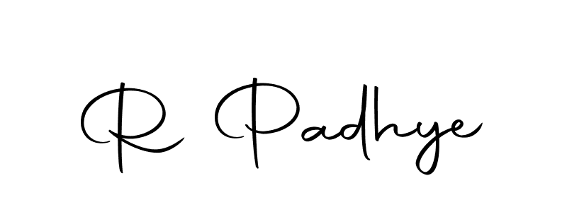 You should practise on your own different ways (Autography-DOLnW) to write your name (R Padhye) in signature. don't let someone else do it for you. R Padhye signature style 10 images and pictures png