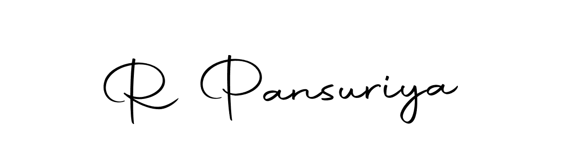 R Pansuriya stylish signature style. Best Handwritten Sign (Autography-DOLnW) for my name. Handwritten Signature Collection Ideas for my name R Pansuriya. R Pansuriya signature style 10 images and pictures png